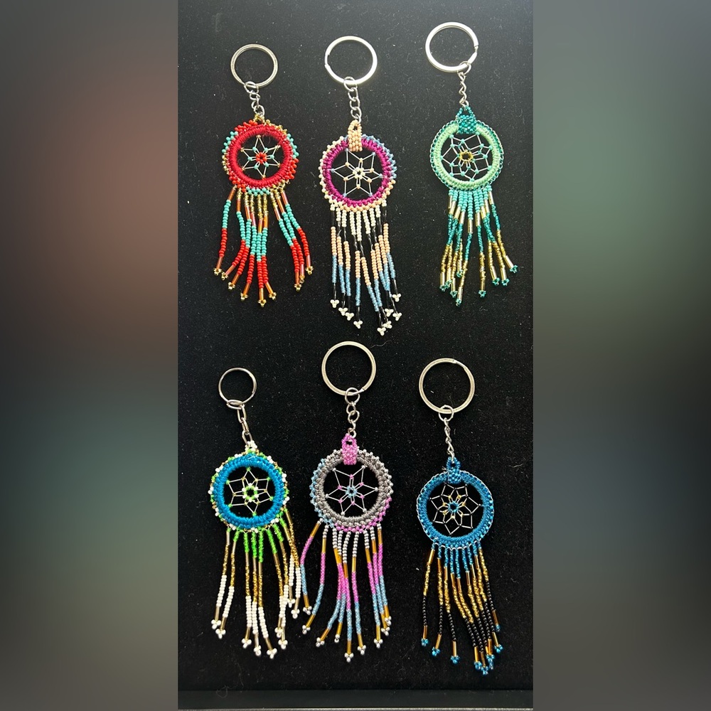 Native inspired dream catcher earrings